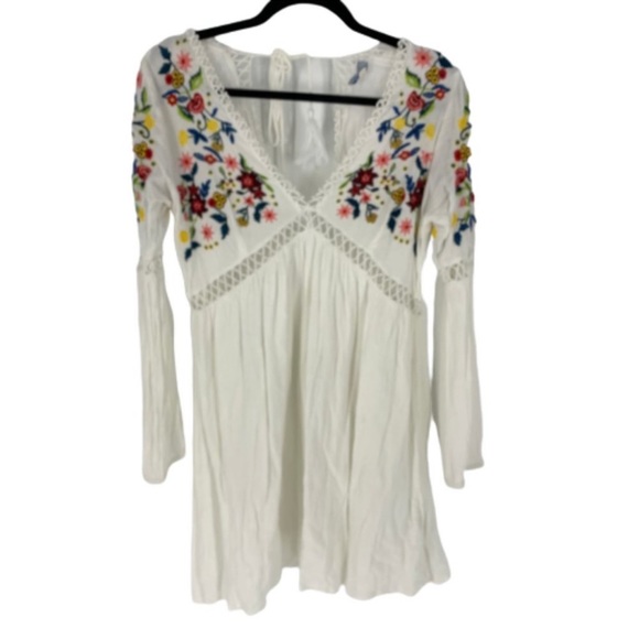 SOLD! Abbeline boho dress women extra small Boho Embroidered Empire Waist Long S - Picture 6 of 7